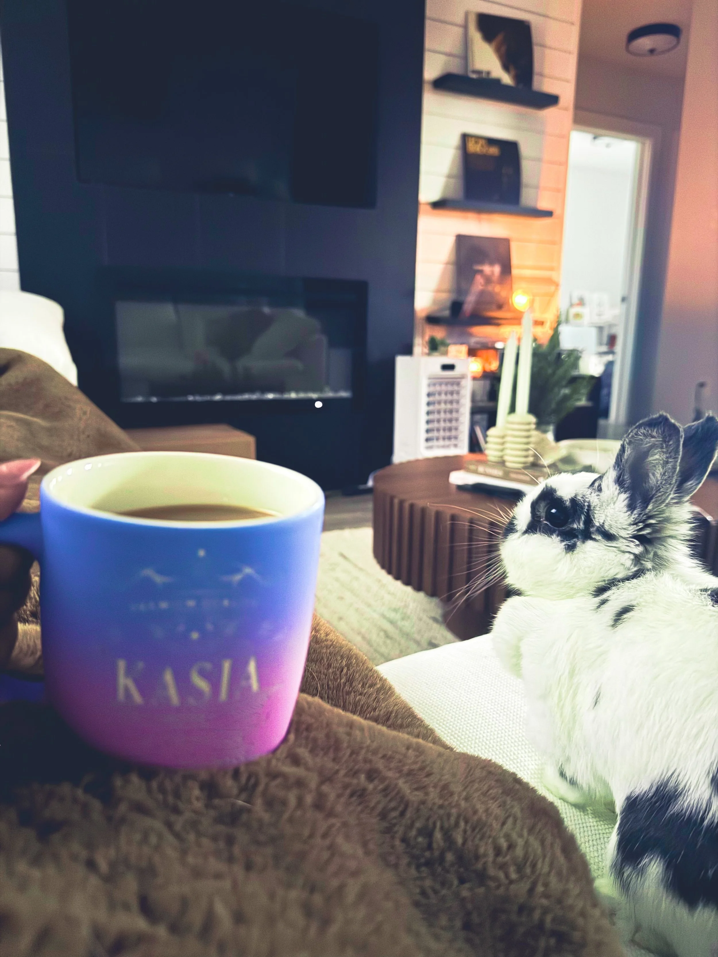 Let the world hurry. I&rsquo;ll be right here with my coffee, my vinyl, and my favorite little soul beside me. 

A life well lived is built intentionally. Creating space for the things that bring clarity, balance, peace and joy.

&ldquo;ᗰᗩY ᗩᒪᒪ TᕼE ᕼ