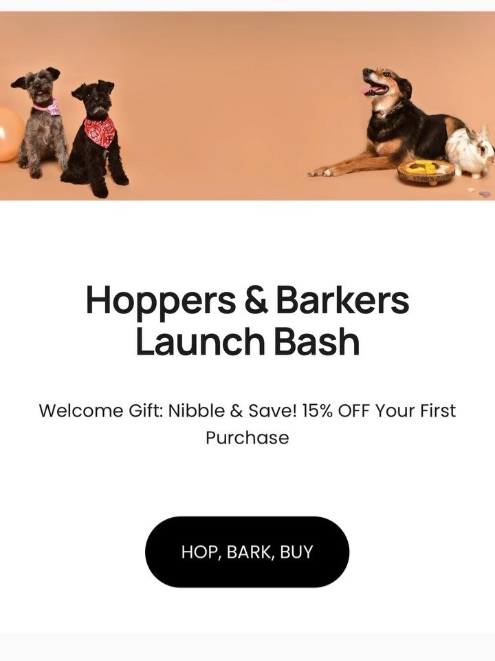 Hoppers &amp; Barkers is officially LIVE AGAIN 🚀🐾

The website is up.
The paws are moving.
The tails are wagging.
And somewhere, a bunny is already judging us. 😂

Come check us out and see what all the hopping &amp; barking is about.

&ldquo;ᗰᗩY ᗩ