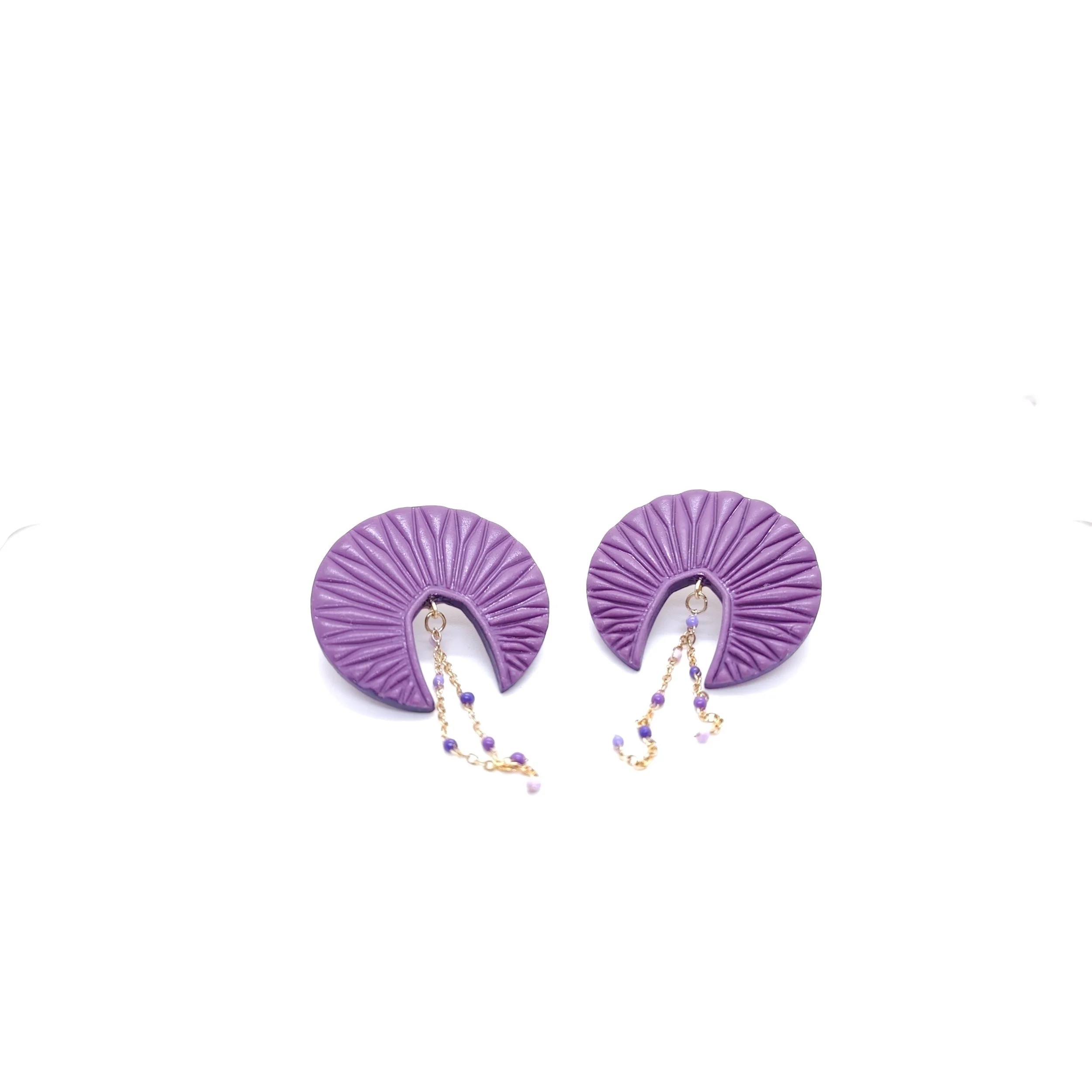 Inca Purple Σκουλαρίκια