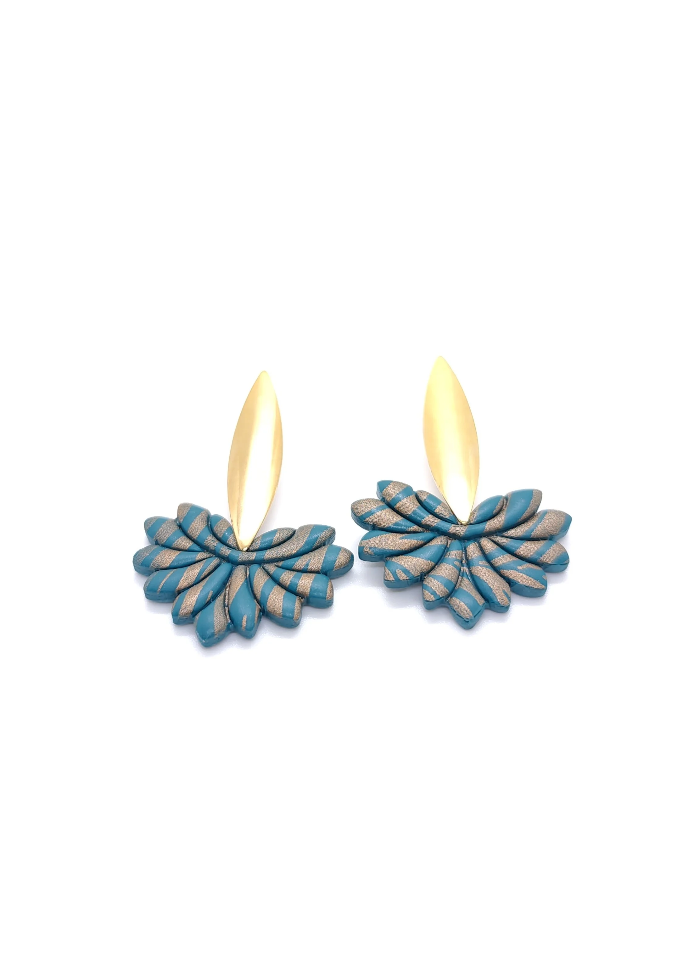 Lotus Green Σκουλαρίκια