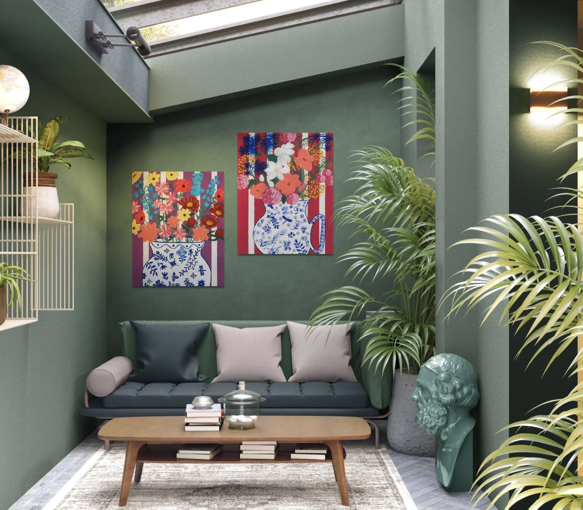 Sunroom with sofa and tropical plants.jpeg