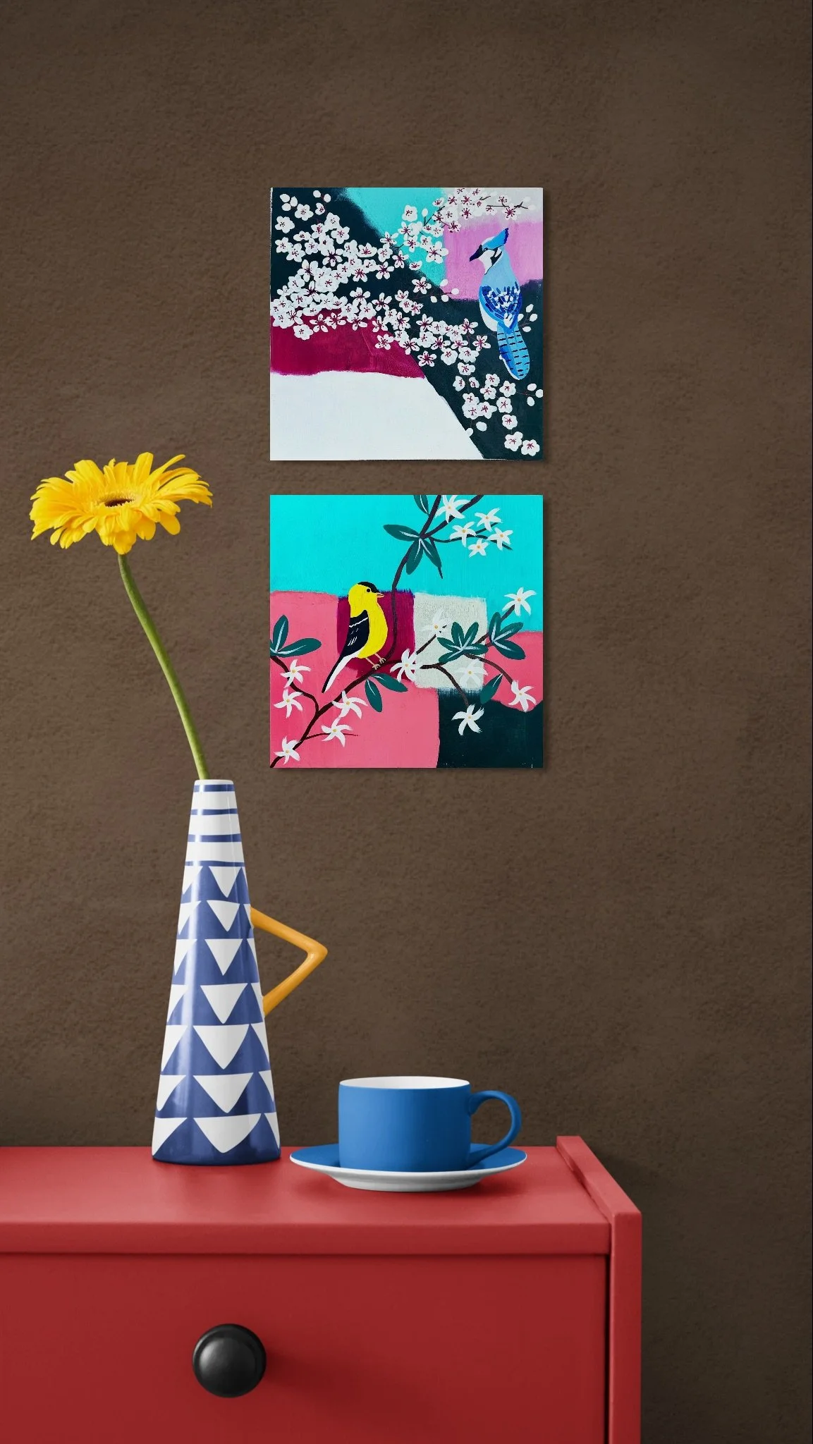 Close-up of a flower and vase on a cabinet.jpeg