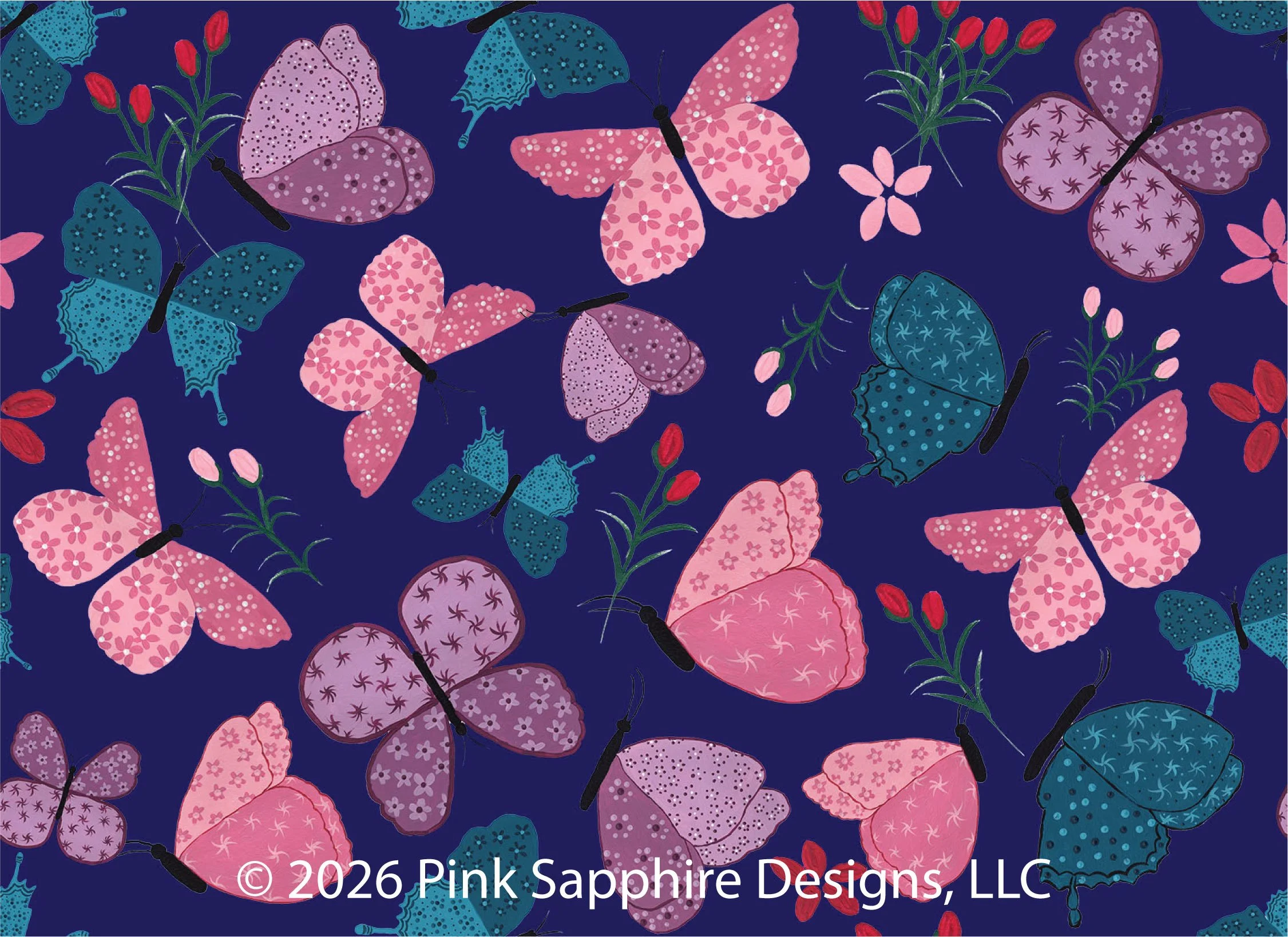 Butterfly Dance - Navy