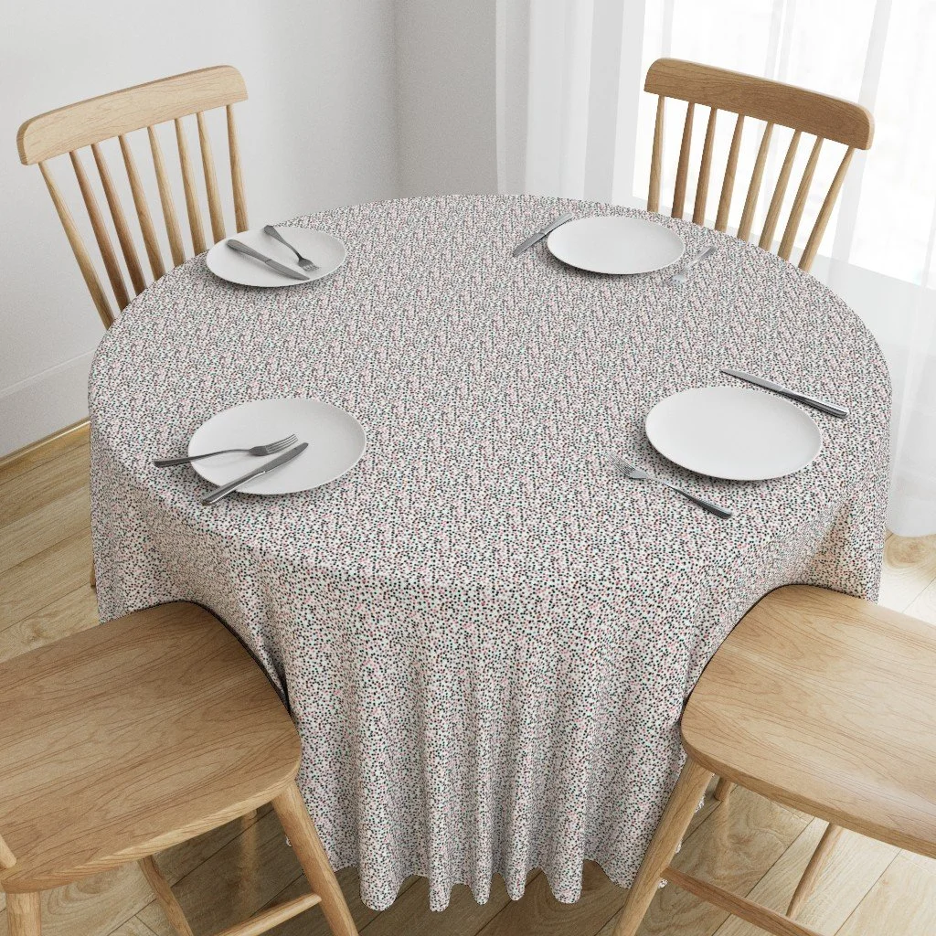 Tablecloth in Colorful Peppercorn Dot Pattern - Modern Kitchen Blender (Light Blue).jpg