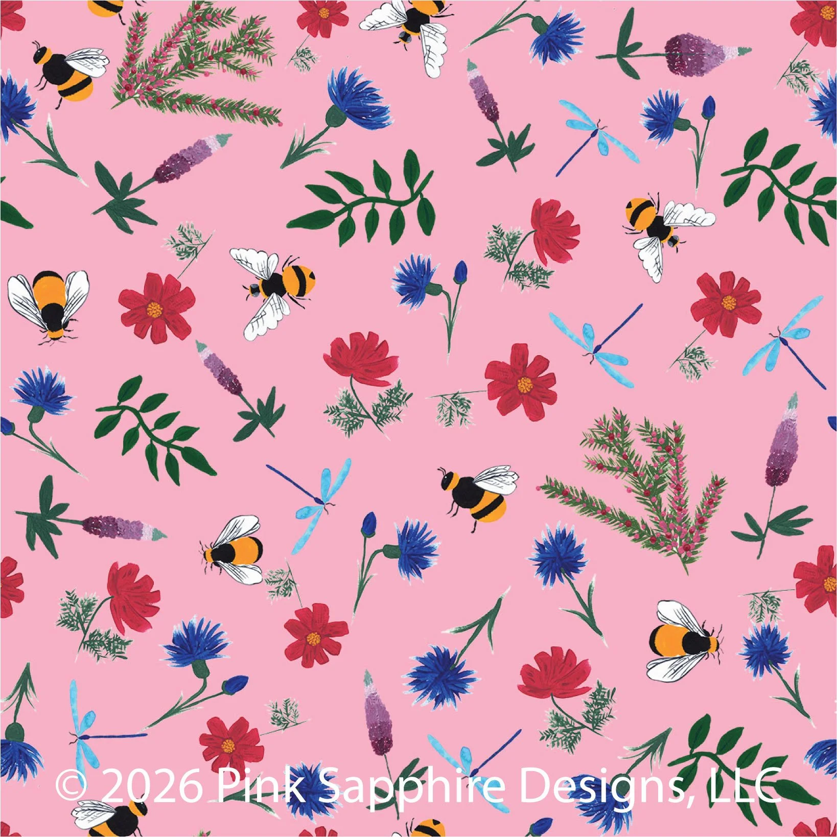 Pollen Promenade - Hibiscus Pink