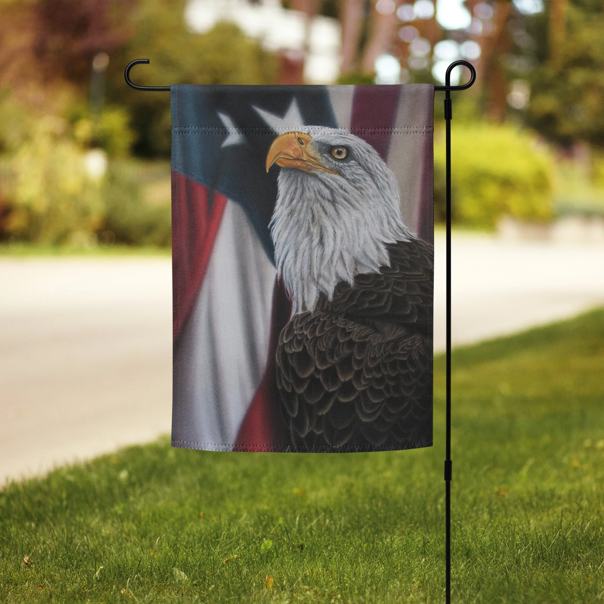 Guardian Of Freedom Garden Flag