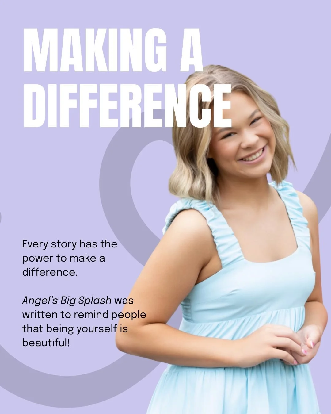 It&rsquo;s amazing how stories can travel, and how they can make a difference in the process!

When I first started sharing my story, I never could&rsquo;ve imagined the difference it would make. Now as an e-book, Angel's Big Splash is able to inspir