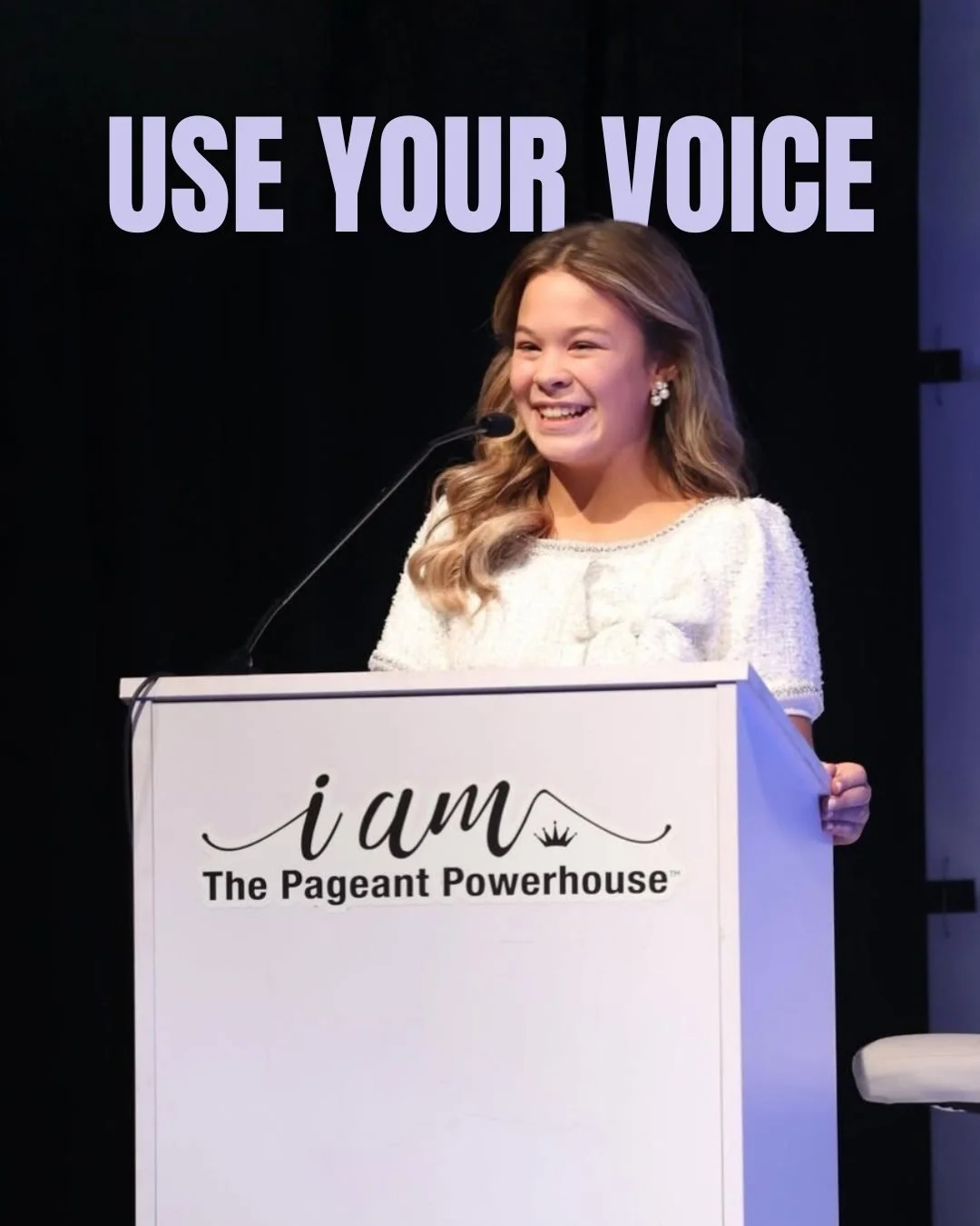 Using your voice isn&rsquo;t about being the loudest in the room, it&rsquo;s about being brave enough to speak from the heart.

Spokesmodel is one of my favorite optional competitions because it allows us to stand on stage and talk about what truly m