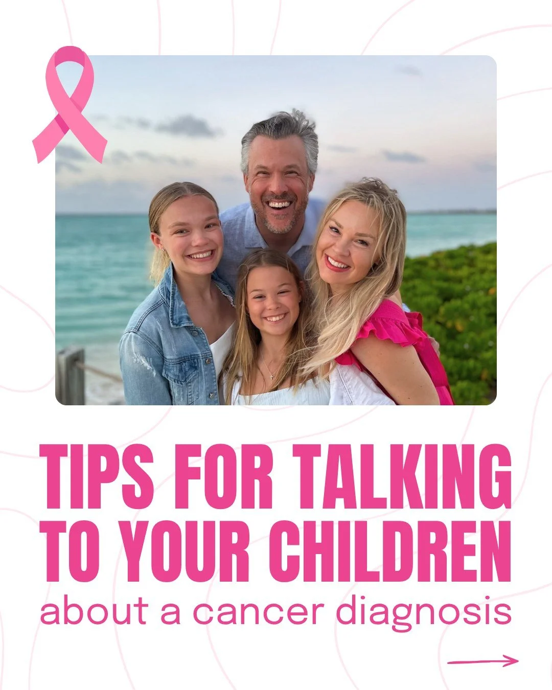 Some conversations are harder than others, especially when they involve the people you love most. 

As we continue with our Pink Week, we wanted to share a few tips that we've found helpful for talking with others about a cancer diagnosis and address
