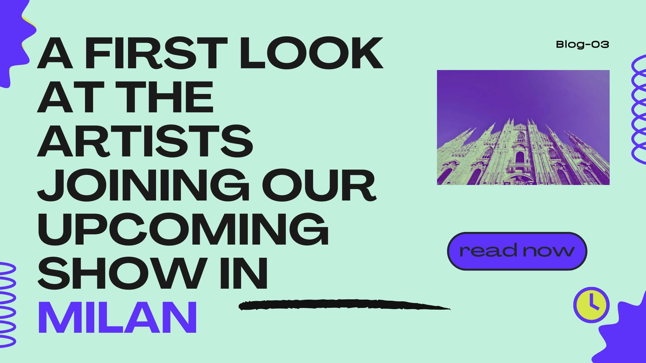 A First Look at the Artists Joining Our Upcoming Show in Milan