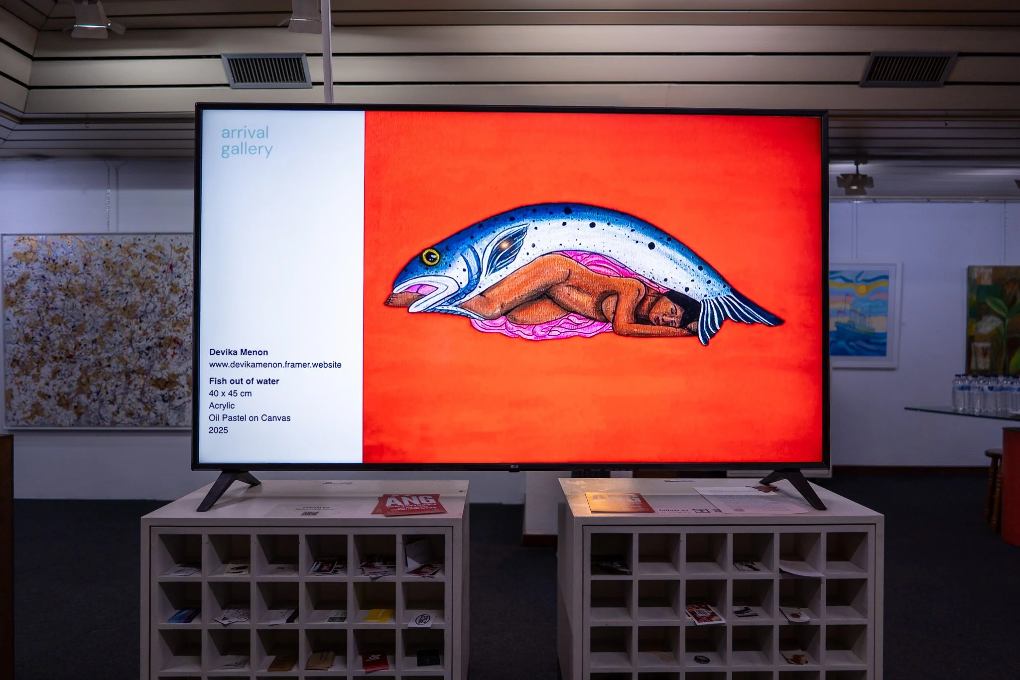 Arrival Gallery moving image and video art display