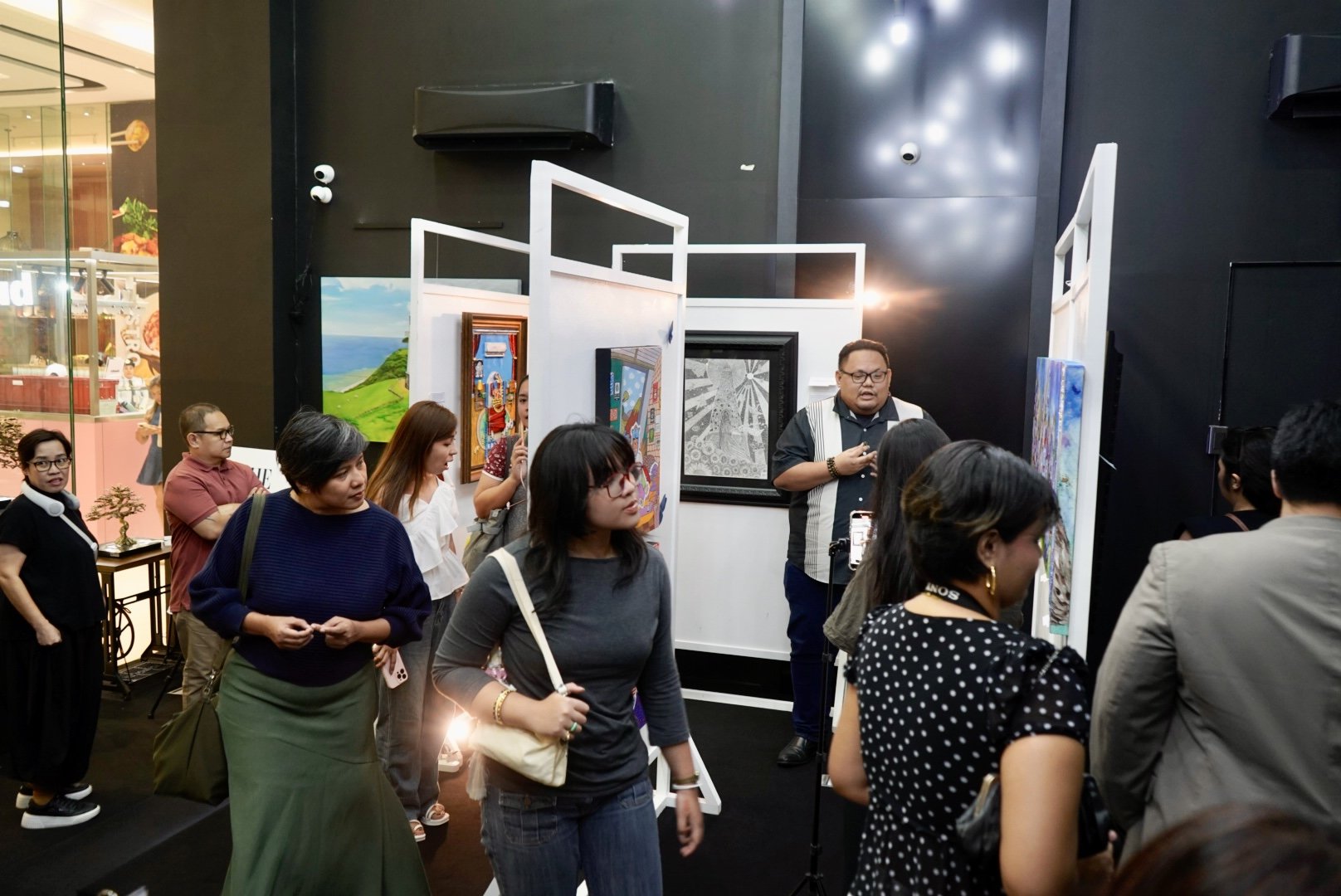 Arrival Gallery Manila exhibition wall and opening view