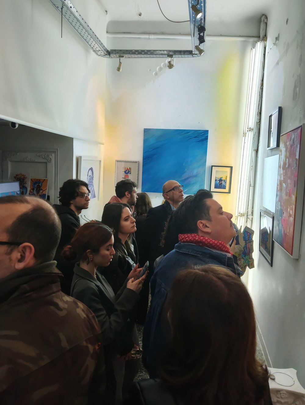 Arrival Gallery Athens exhibition wall and opening view