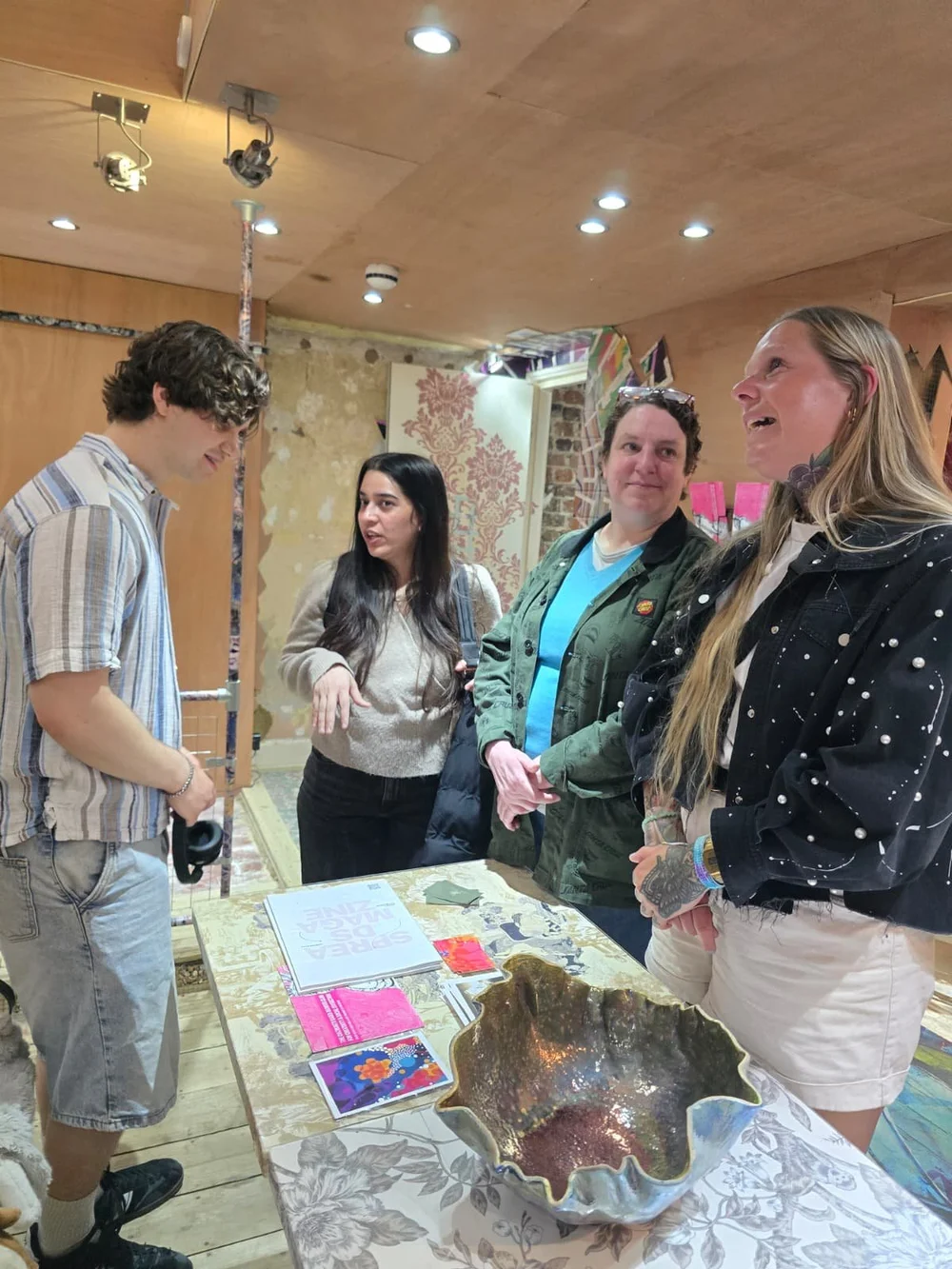 Visitors at an Arrival Gallery Brighton exhibition