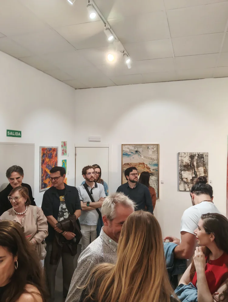 Arrival Gallery exhibition visitors