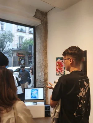 Arrival Gallery digital artwork display on screen