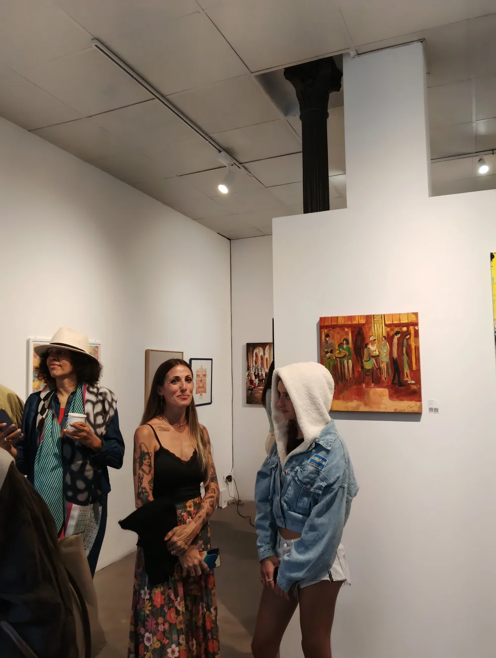 Visitors at an Arrival Gallery Madrid exhibition