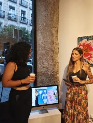 Arrival Gallery photography showcase on digital screen