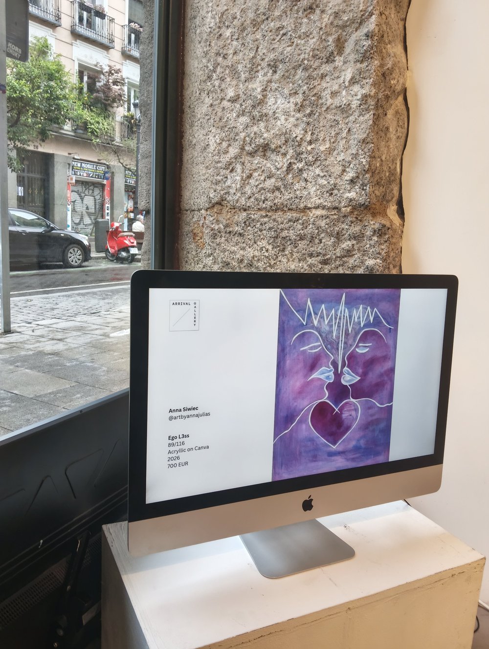 Arrival Gallery Madrid moving image and video art display