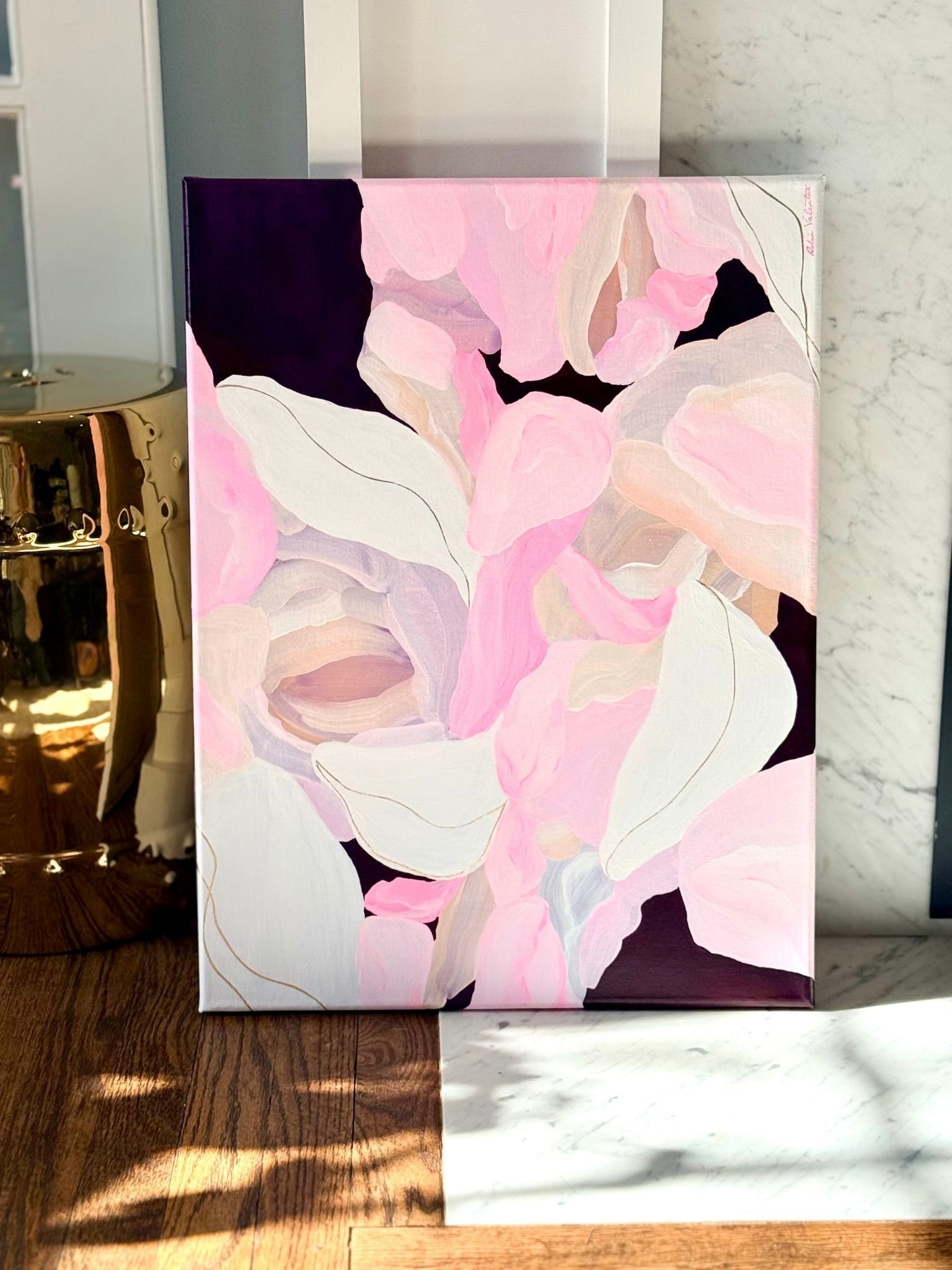 Where the Petals Land | 18 x 24 in.