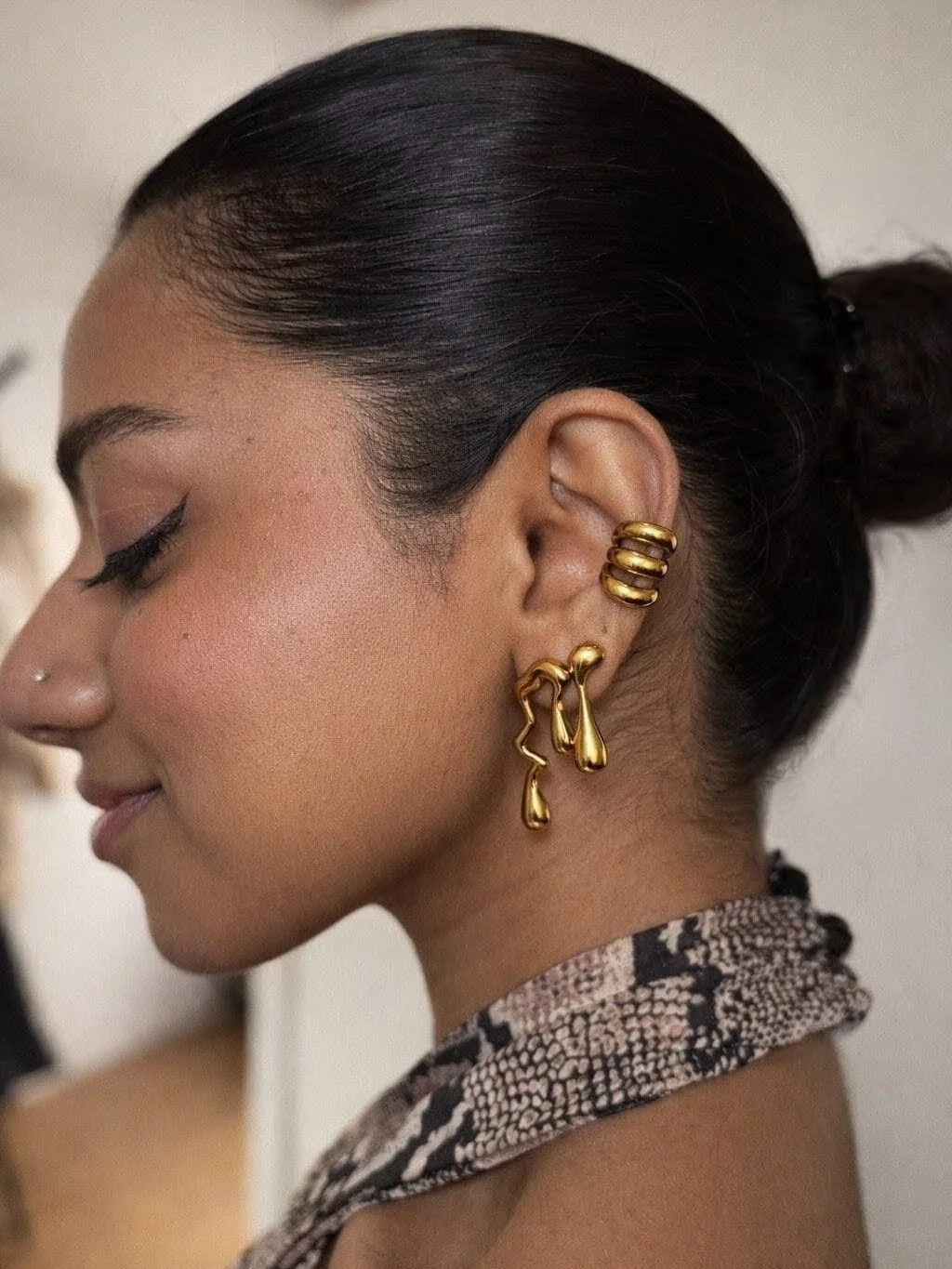 We shall deliver (not lunch 😅)
🩷

[small business jewellery waterproof chunky earrings ear cuffs london uk lifestyle]