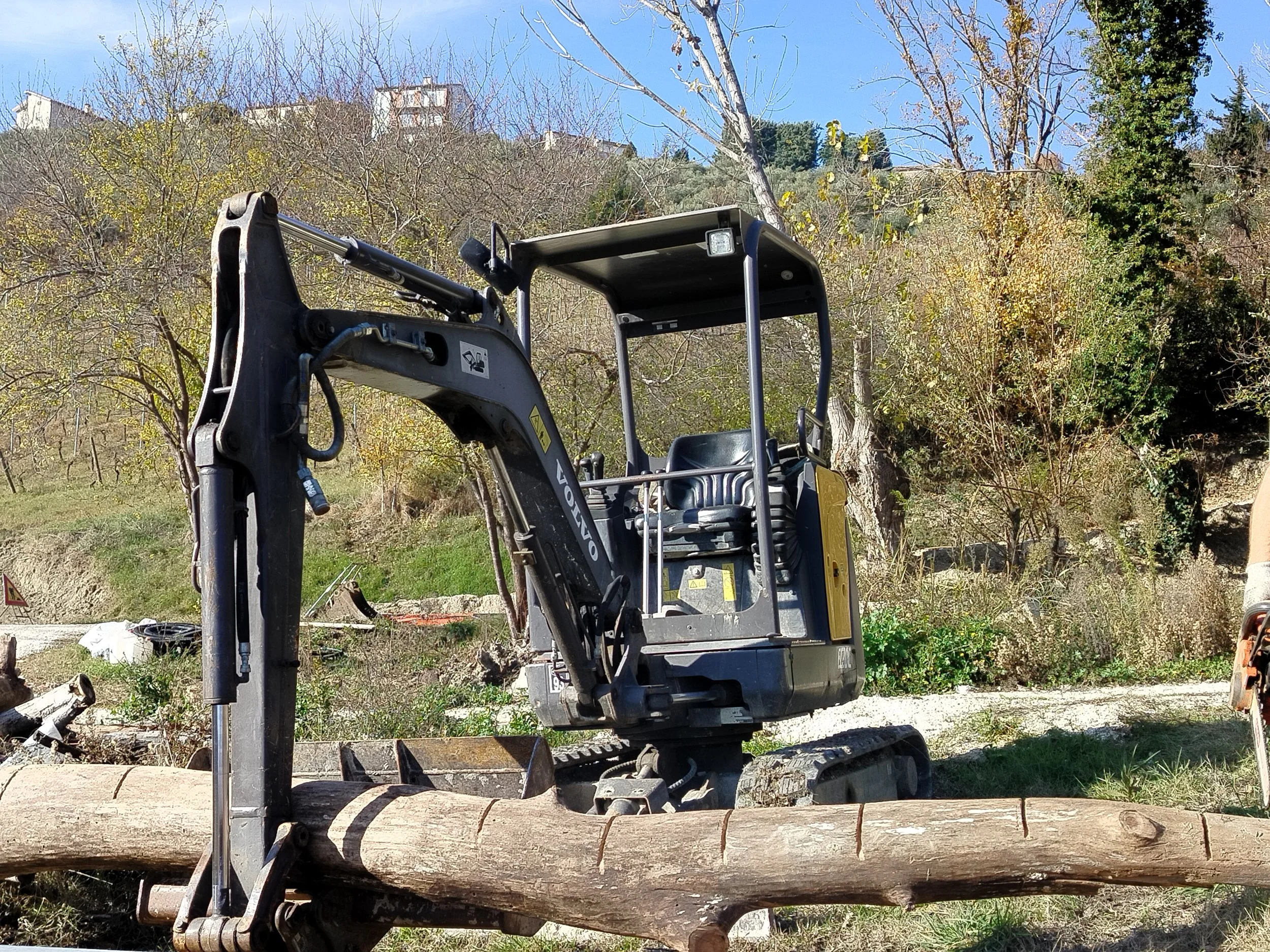 Excavation work for the restoration of a traditional property in Le Marche, Italy.