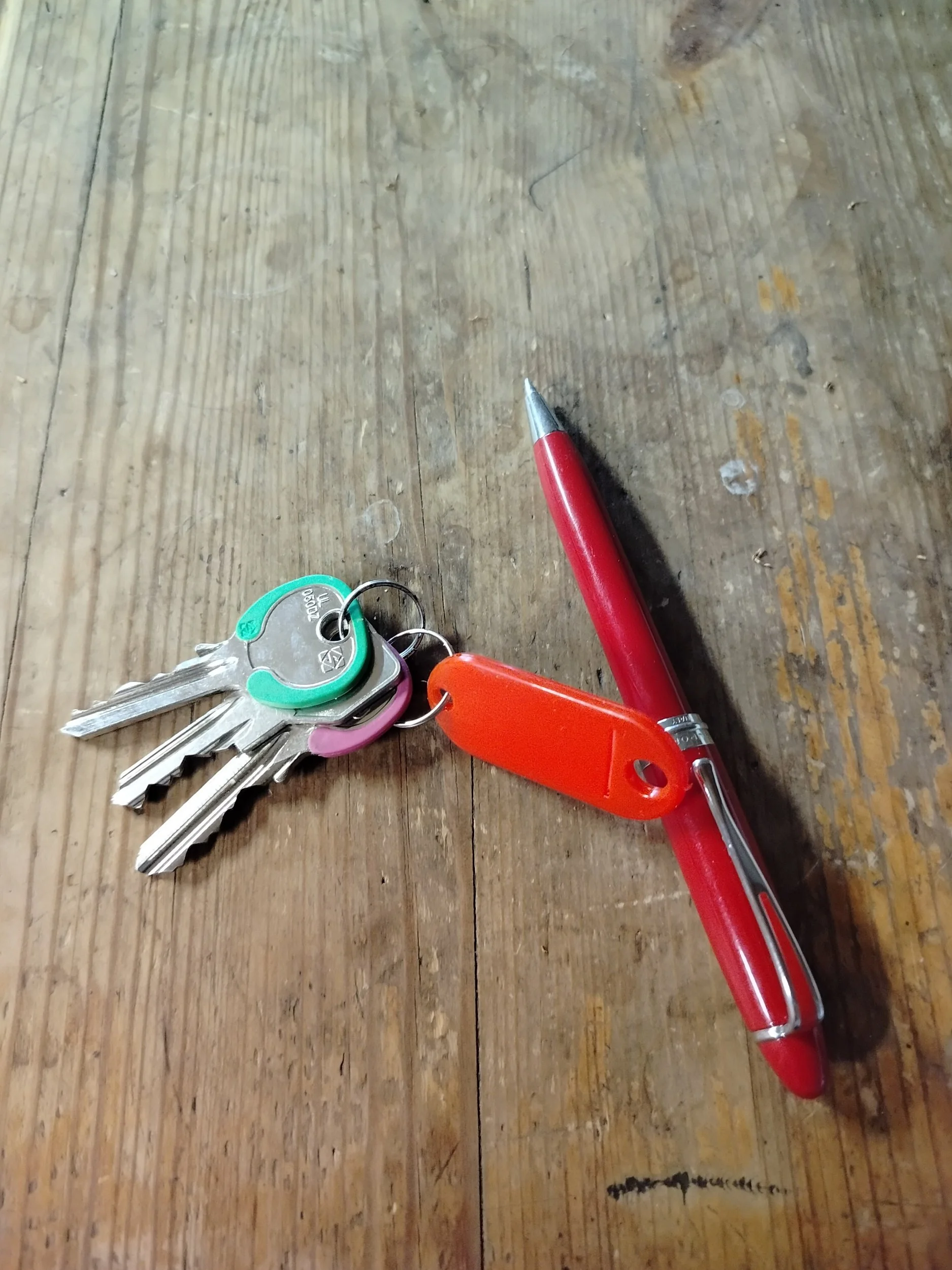 Property keys ready for handover to new homeowners in Italy.