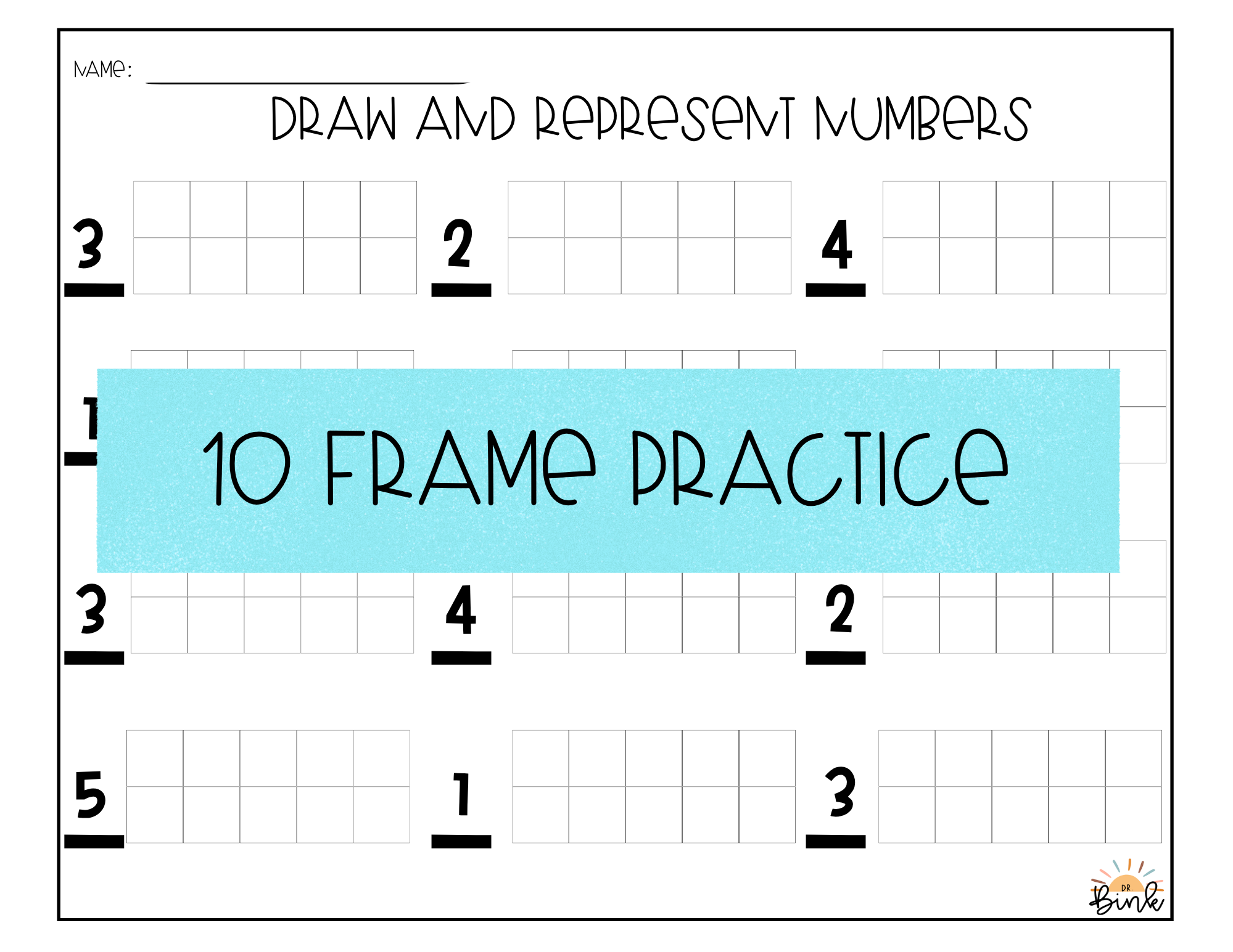 10 Frame Practice sheets.png