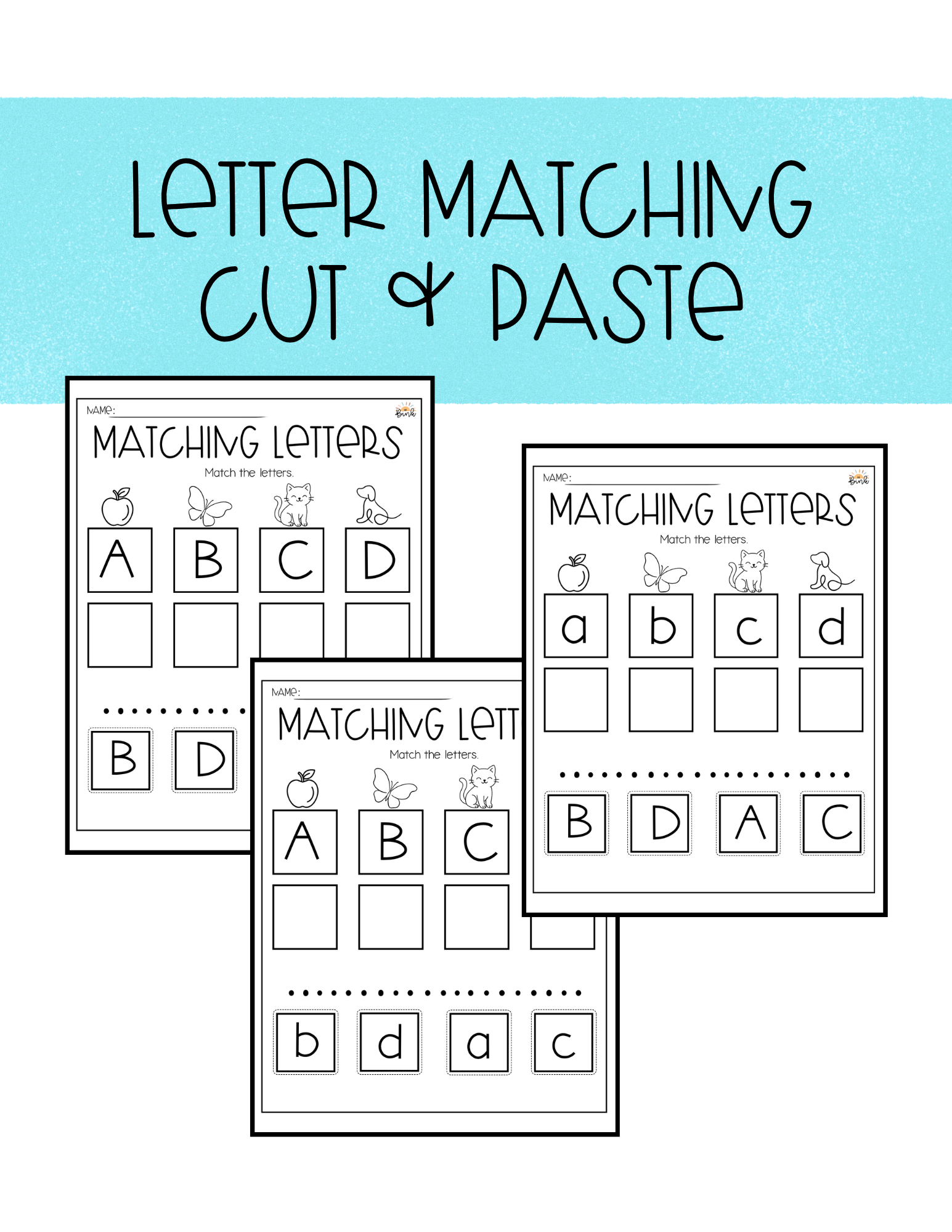 Alphabet Letter Matching Activity | Uppercase & Lowercase Letter Match