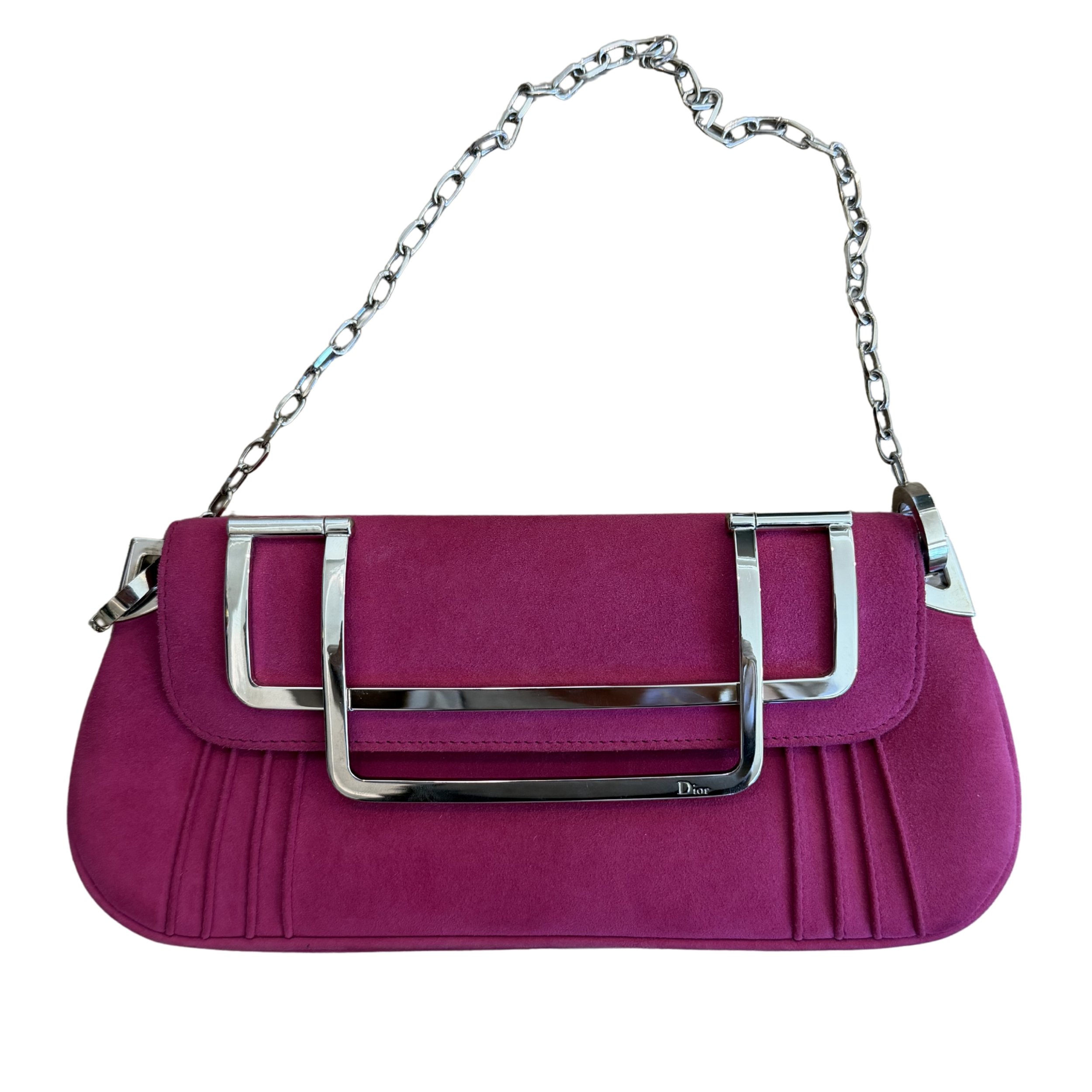 Dior 2003 Pink Suede Bag