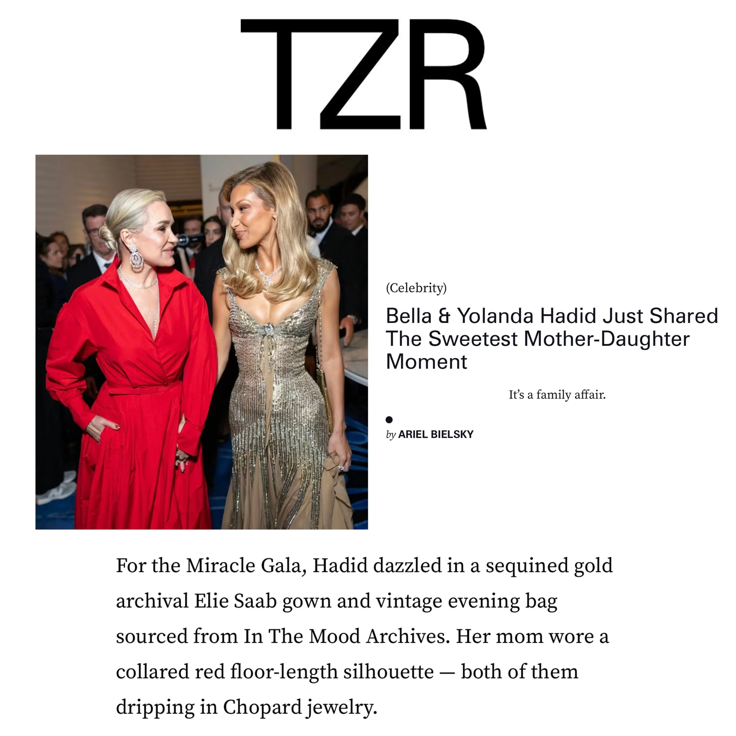 Bella, in our Whiting & Davis vintage evening back for Cannes Film Festival in The Zoe Report