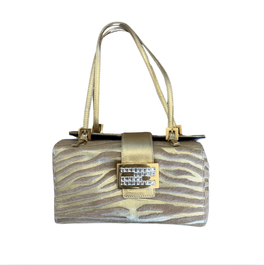 Fendi Zebra Baguette Box Bag