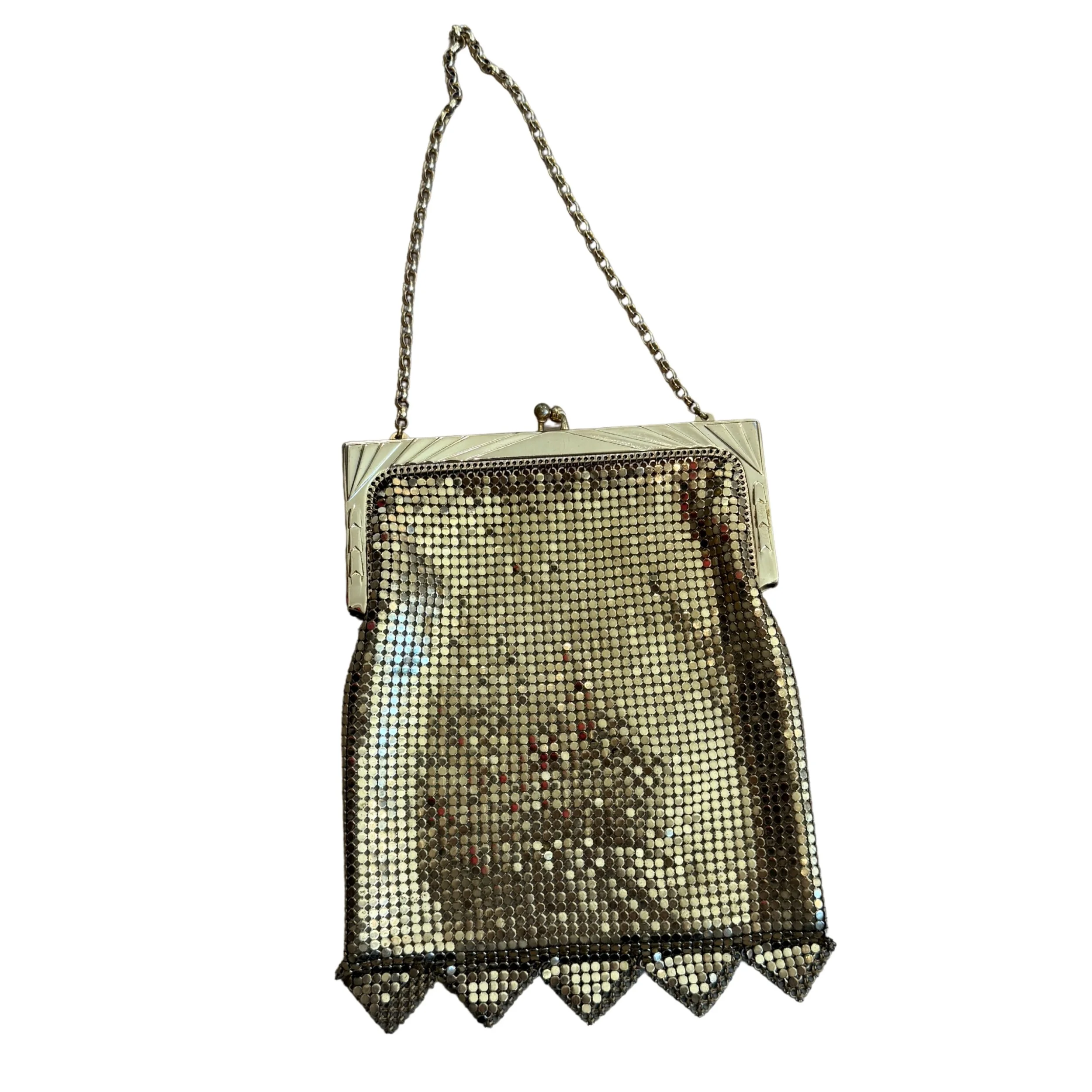 Whiting and Davis Gold Bag