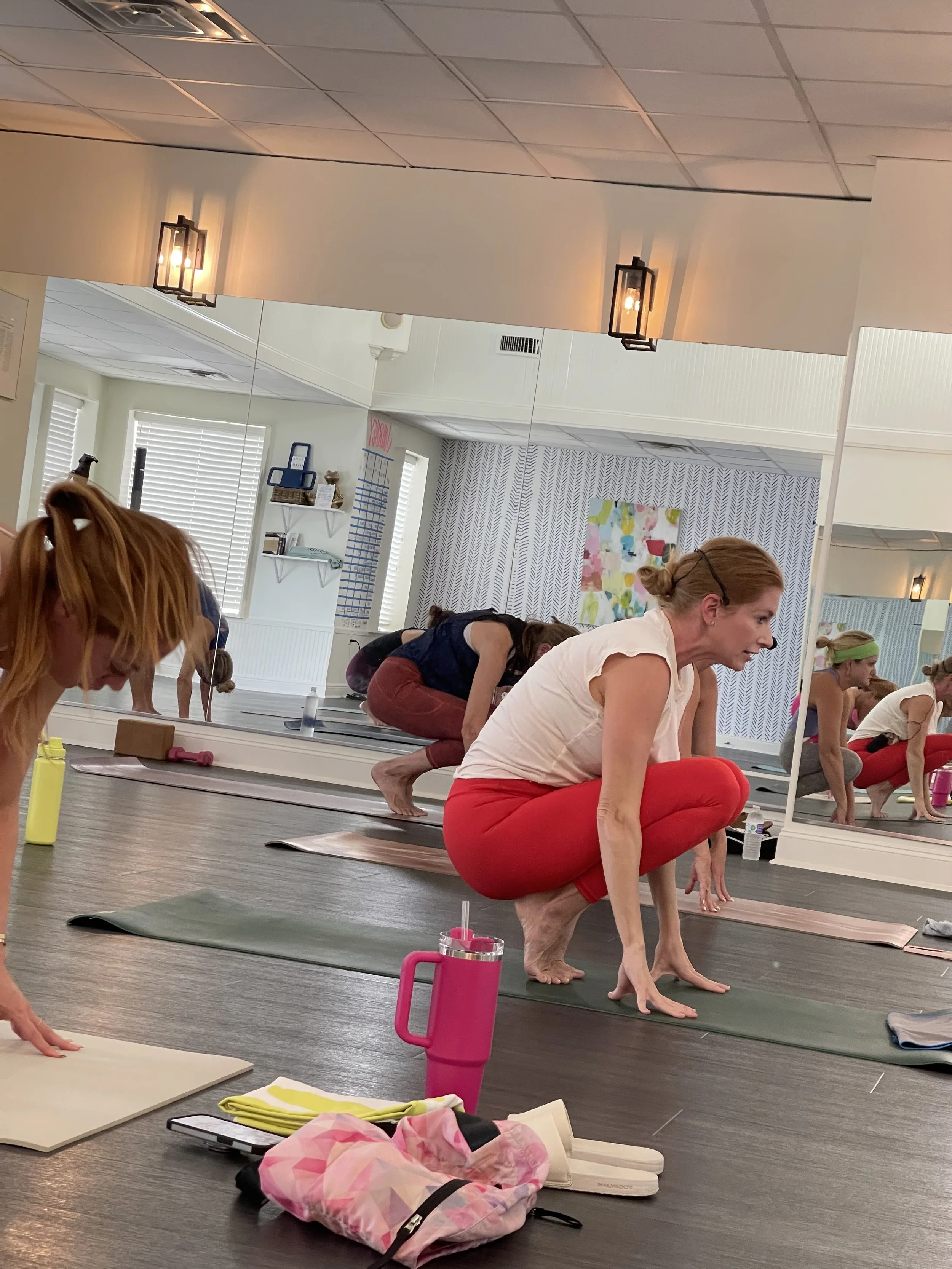 Casey leading a Floga class.