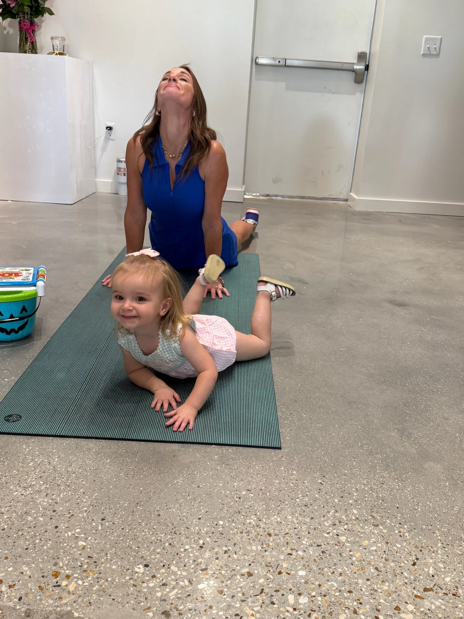 Brittney teaching her early.