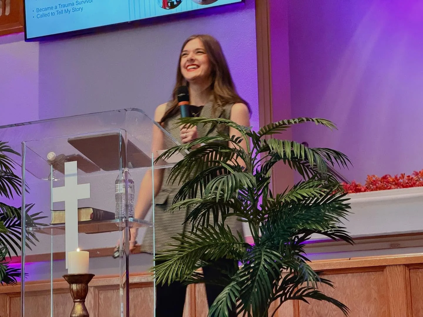 On Sunday, I had the gift of sharing my testimony and a message called &lsquo;Rhythms of Renewal&rsquo; at my church.
.
I&rsquo;ve spoken to a variety of audiences across every season of my life, but this time felt different. There was a sense of flo