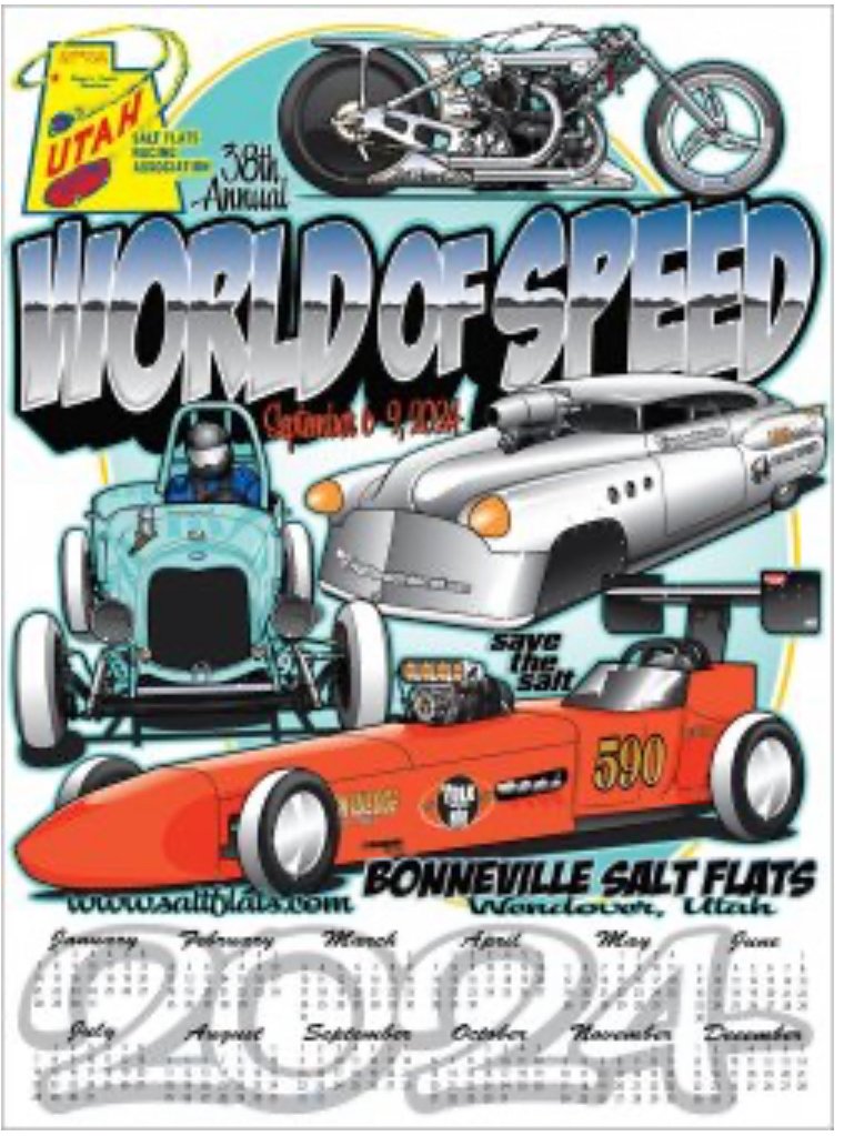 2024 World of Speed Poster Calendar