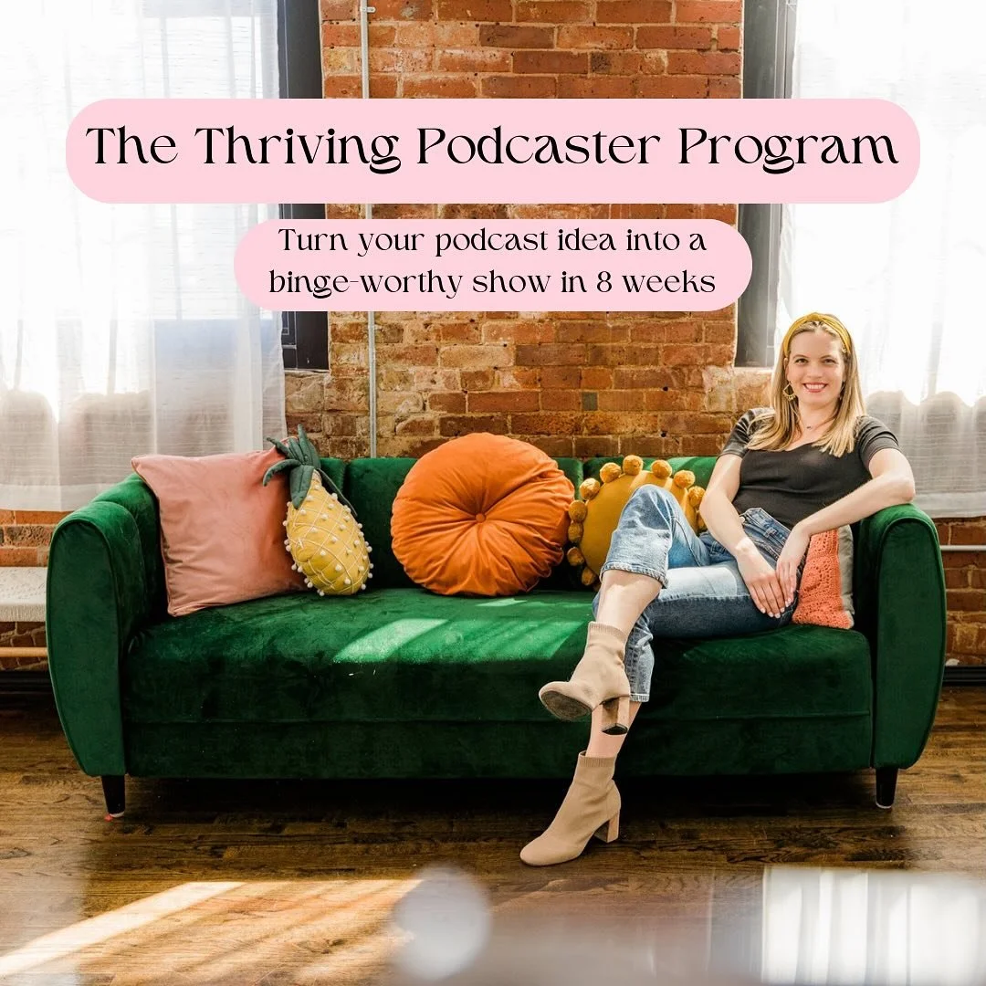 🎙️After 5 years of hosting the @fullandthrivingpod I&rsquo;m thrilled to introduce: The Thriving Podcaster Program 🎙️

🎉🎉🎉

Have a podcast idea you know the world needs to hear&hellip; but not sure where to start?

This exclusive 8-week 1:1 coac
