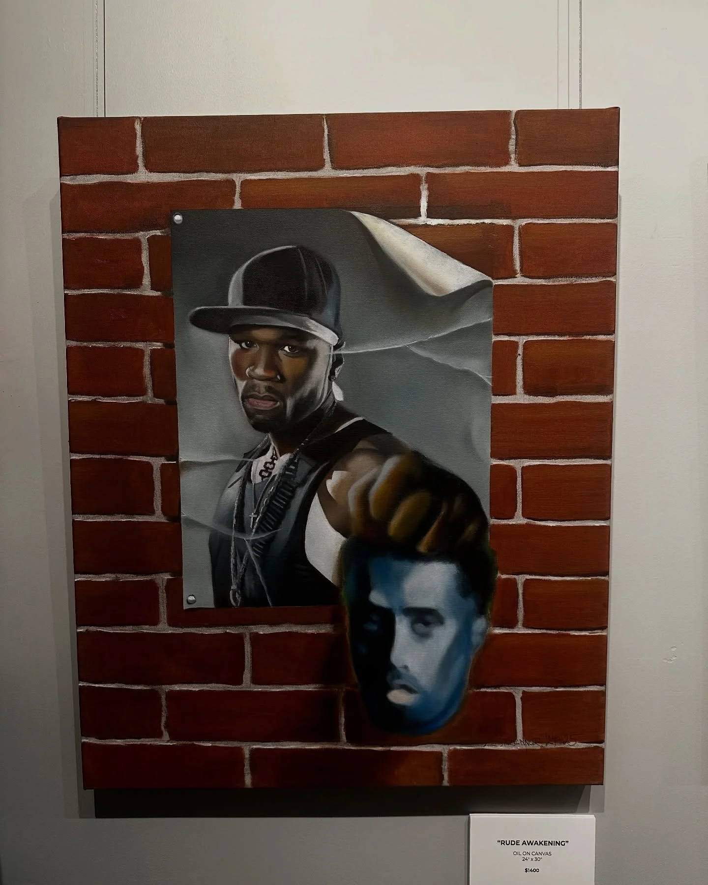 &ldquo;Rude awakening&rdquo; oil on canvas 24x30 @hustlebutterfineartgallery