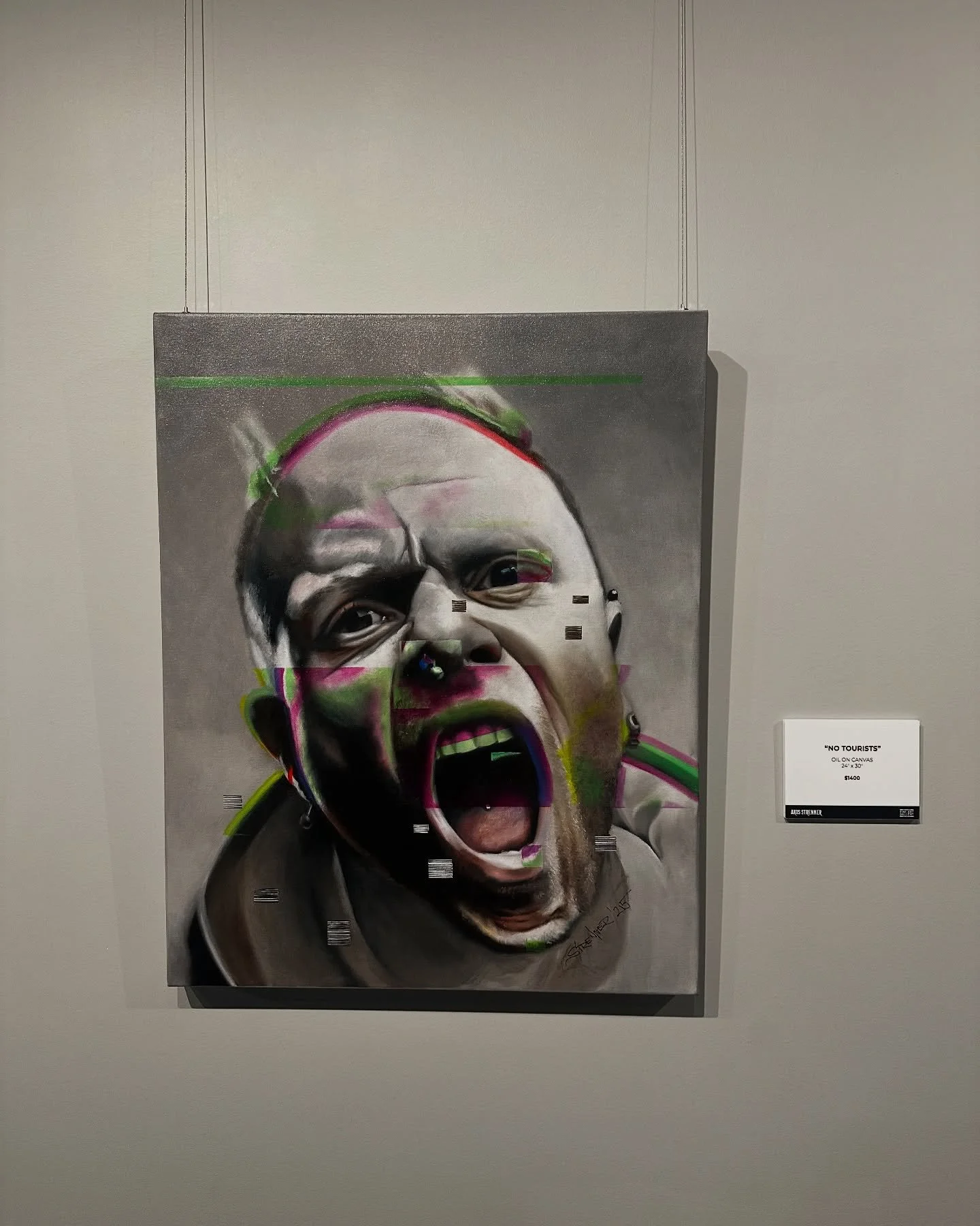 &ldquo;No tourists&rdquo; oil on canvas 24x30 @hustlebutterfineartgallery