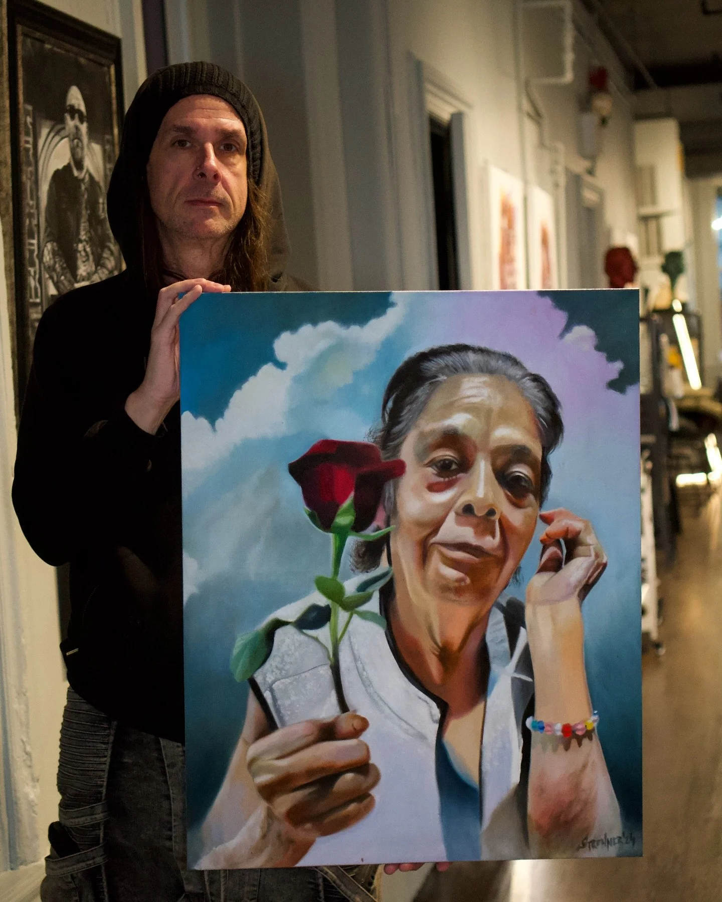 Commission portrait I&rsquo;ve completed a few months ago @hustlebutterfineartgallery