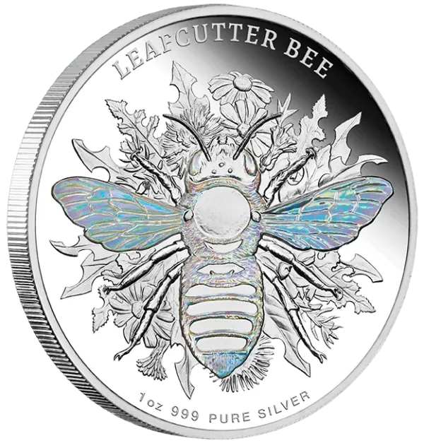 2026-Niue-Australian-Native-Bees-Leafcutter-Bee-1-oz-Silver-Proof-Hologram-Coin-GR-Reserve-Side-600x627.webp
