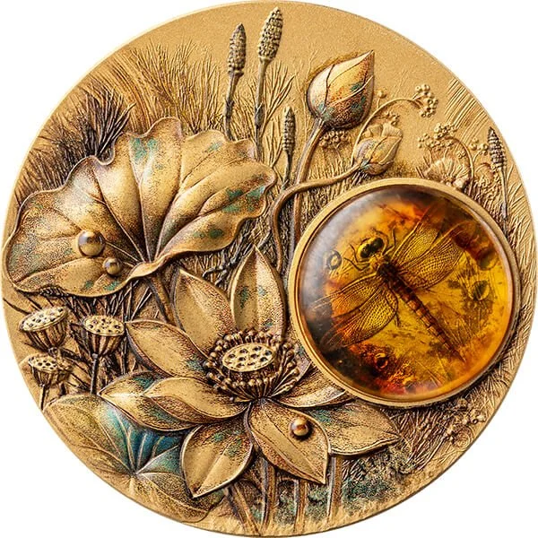 2026 Samoa Amber Mirage Dragonfly 2 oz Silver