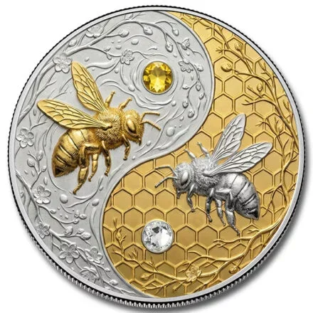 2026 Harmony Bee Silver & Gold Gilded 5 oz Copper