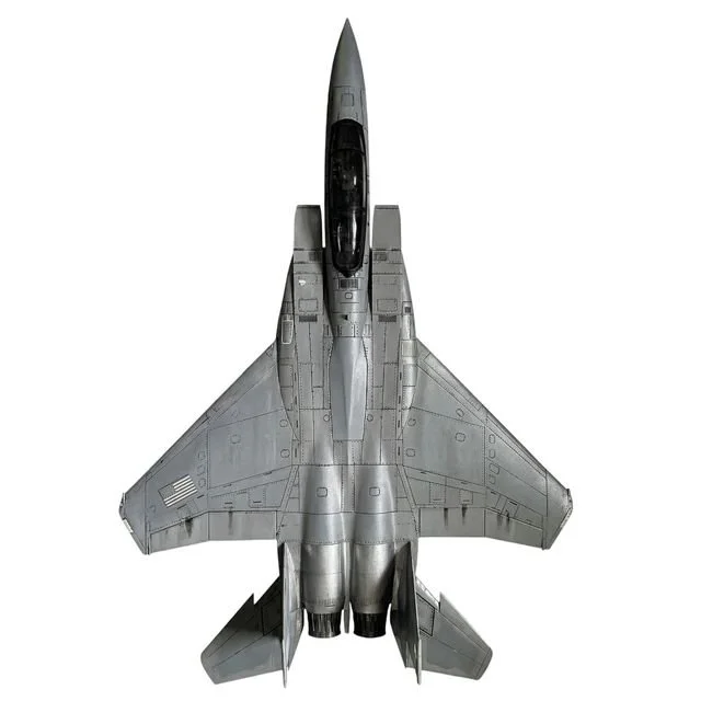 USA F-15 Eagle Jet Shaped Colorized 1 oz Copper