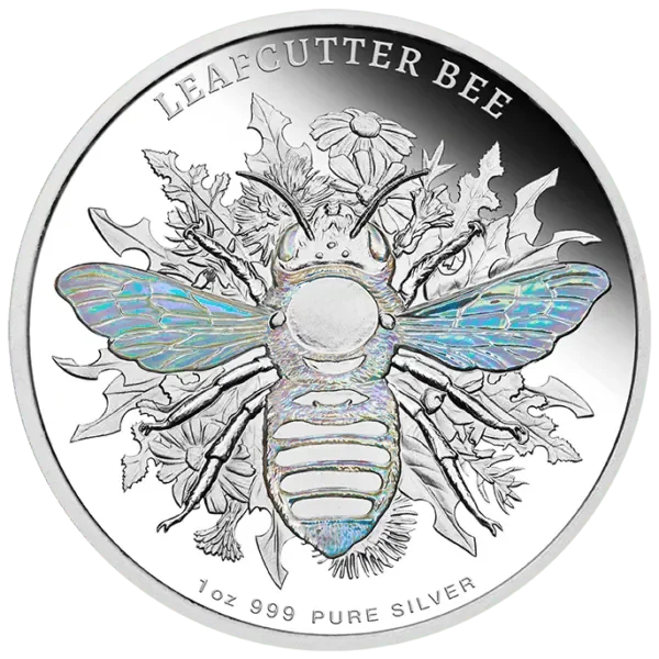 2026 Australia Native Bees Leafcutter Bee 1 oz Silver