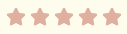 Five gold stars on a pink background