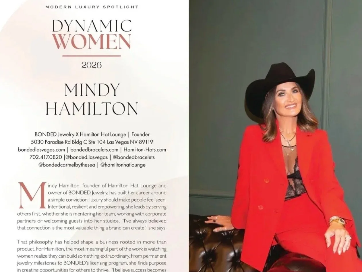 Mindy Hamilton Featured in Modern Luxury Vegas | BONDED Jewelry &amp; Hamilton Hat Lounge