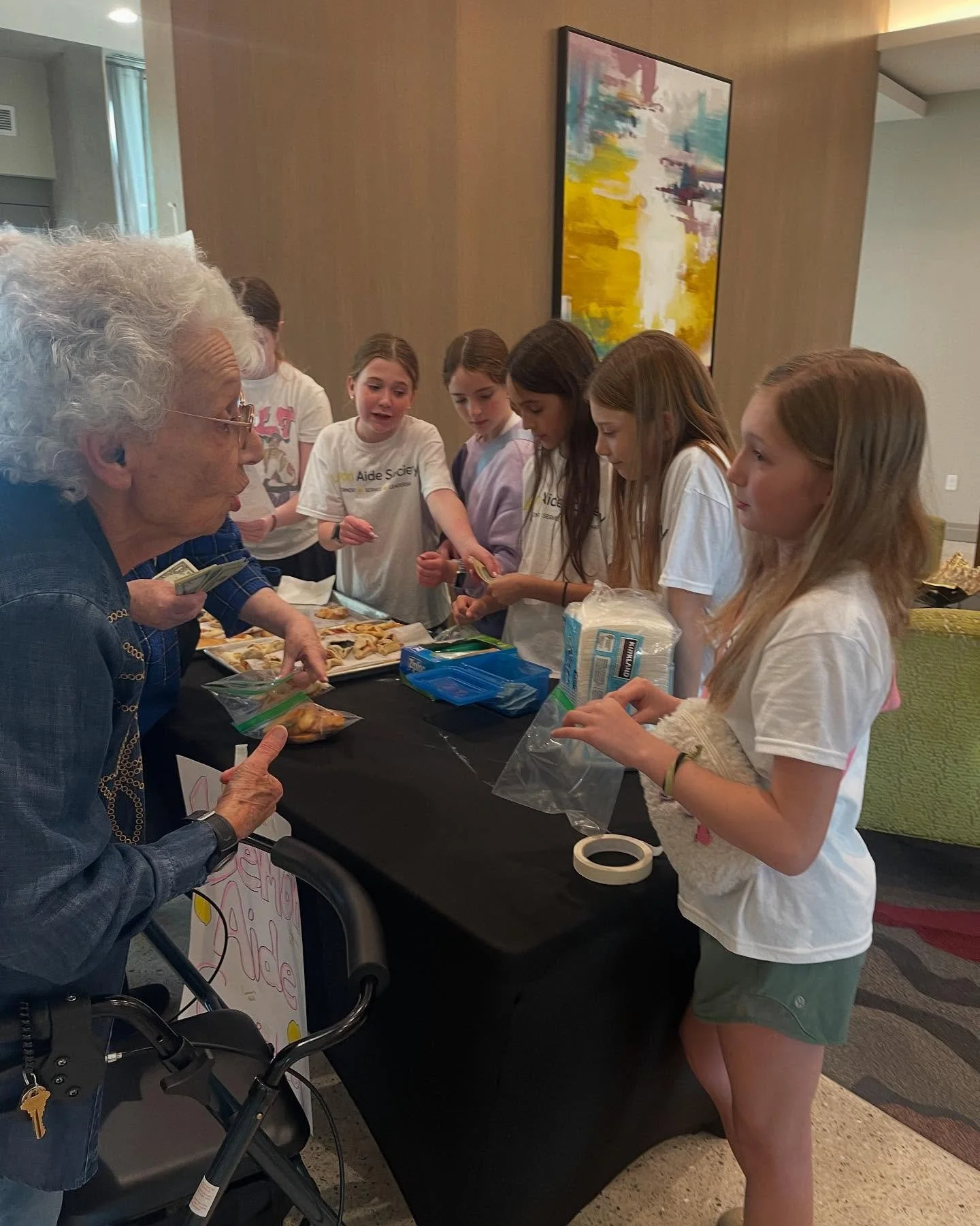 &ldquo;It was so fun to see the seniors who could still be involved &hellip; they smiled. It made us feel happy inside!&rdquo; Making hamantaschen&rsquo;s with the seniors at @thelegacymidtownpark and selling them after is one of our most amazing pro
