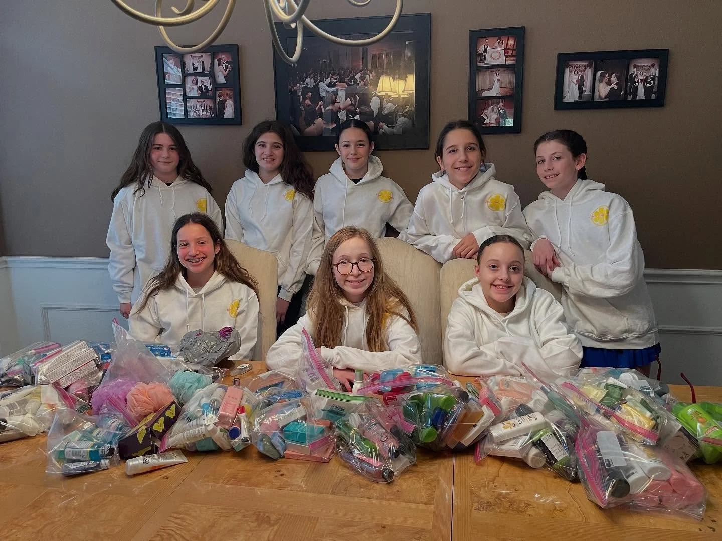 This photo is filled with the sounds of girls having using their voice for good!